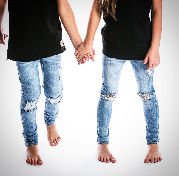 Distressed Denim Jegs