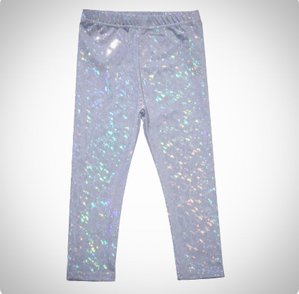 Girls silver leggings