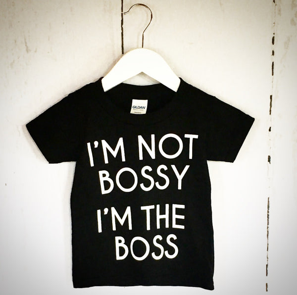 "I'm The Boss" T-shirt (One Size Left - 5T)