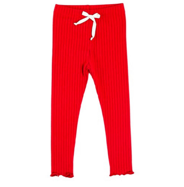 children's red leggings