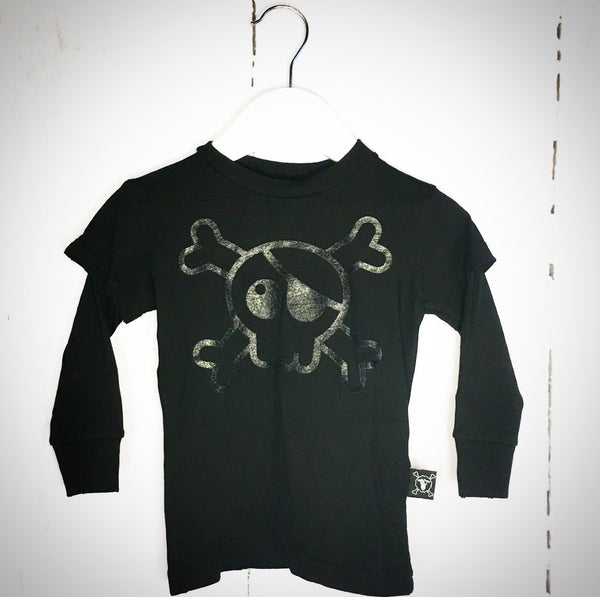 Skull T-shirt - Black (One Size Left 18-24m)