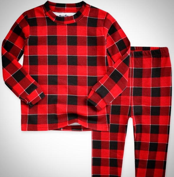 red check holiday pj's