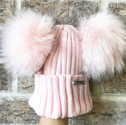 double pom hat beanie kids cookie couture