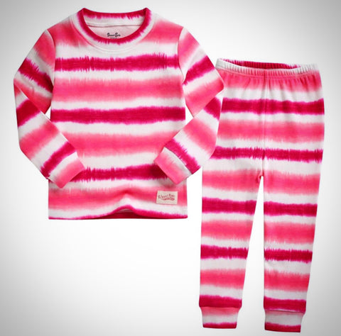 Pink Stripe Tie-Dye Set